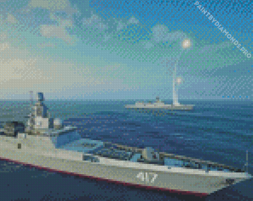 Military Boat Diamond Painting