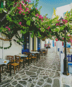 Milos Alleys In Greece Diamond Painting