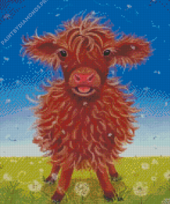 Mini Cow Art Diamond Painting