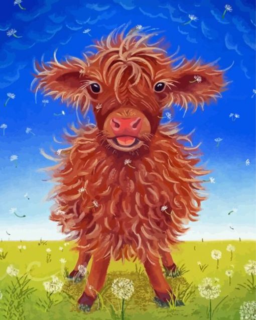 Mini Cow Art Diamond Painting