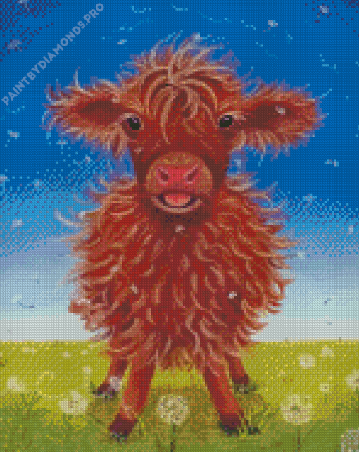 Mini Cow Art Diamond Painting