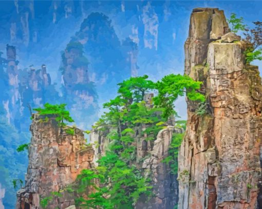 Mountain Tianzi Diamond Painting