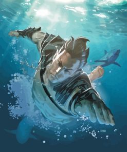 Namor Character Underwater Diamond Painting