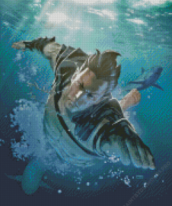 Namor Character Underwater Diamond Painting