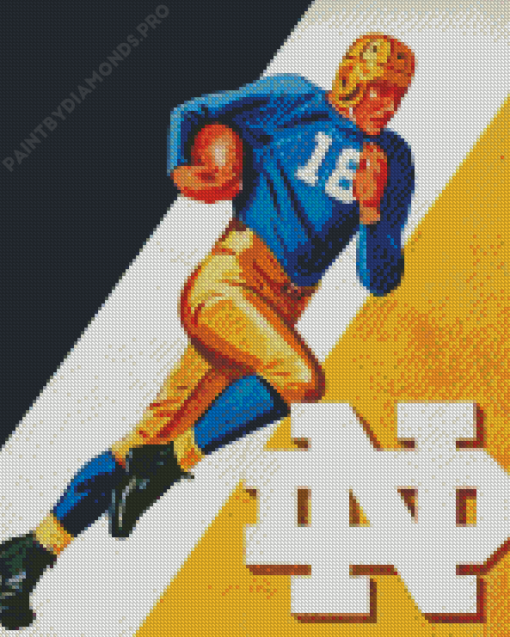 Notre Dame Football Diamond Painting