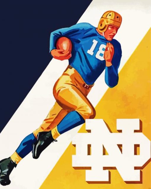 Notre Dame Football Diamond Painting