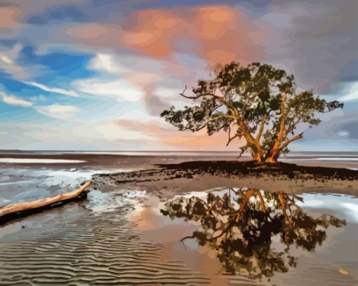 Nudgee Beach Diamond Painting