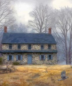 Old Colonial House Diamond Painting