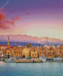 Old Venetian Harbour Crete Diamond Painting