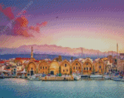 Old Venetian Harbour Crete Diamond Painting