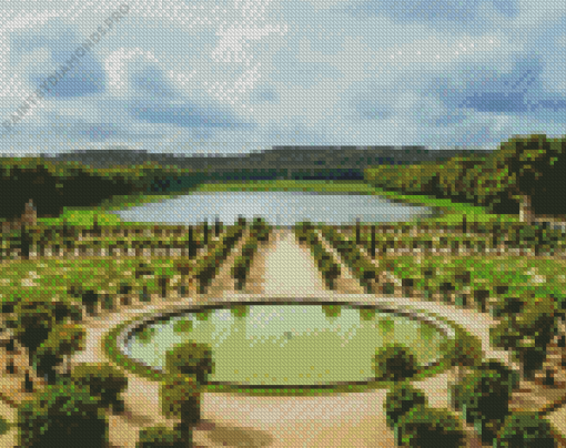 Palace of Versailles Garden Diamond Painting