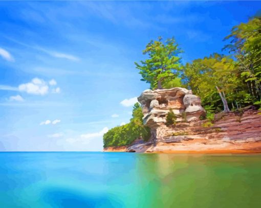 Pictured Rocks National Lakeshore Diamond Painting