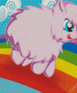 Pink Fluffy Unicorn Diamond Painting