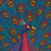 Pink Peacocks Bird Diamond Painting