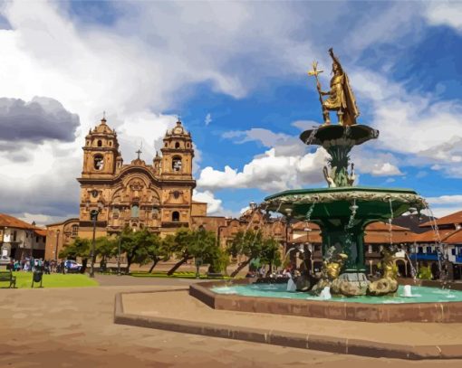 Plaza De Armas Cusco Diamond Painting