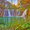 Plitvice Waterfall Diamond Painting