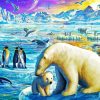 Polar Bears And Penguins Diamond Painting