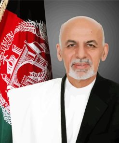 President Ashraf Ghani Diamond Painting