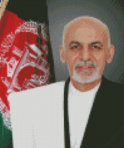 President Ashraf Ghani Diamond Painting