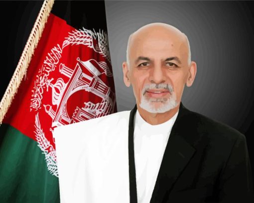 President Ashraf Ghani Diamond Painting