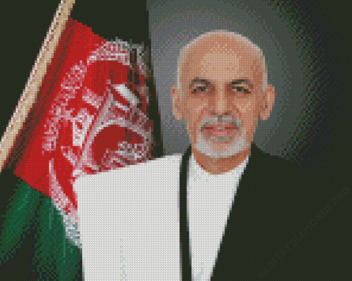 President Ashraf Ghani Diamond Painting