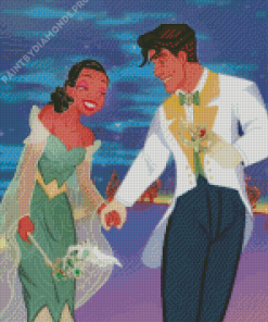 Princess Tiana And Her Prince Diamond Painting