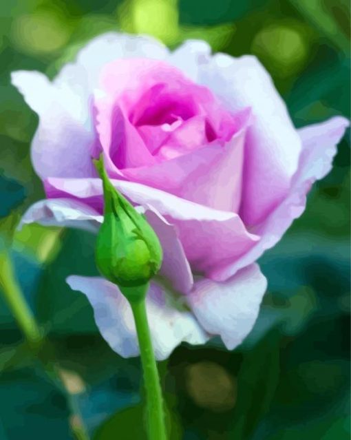 Purple Floribunda Diamond Painting