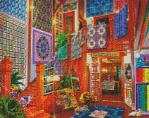 Quilts Shop Scaled Diamond Painting