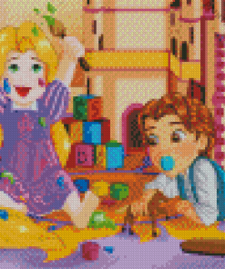 Rapunzel And Flynn Babies Diamond Painting