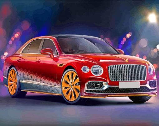 Red Luxury Bentley Diamond Painting