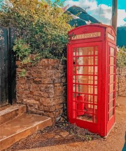 Red Telephone Box Diamond Painting