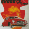 Retro Skoda Poster Diamond Painting