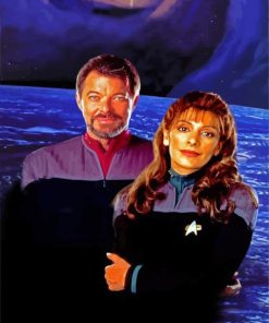 Riker And Deanna Troi Diamond Painting