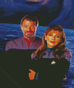 Riker And Deanna Troi Diamond Painting