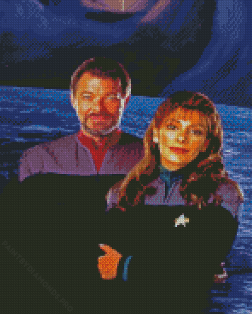 Riker And Deanna Troi Diamond Painting