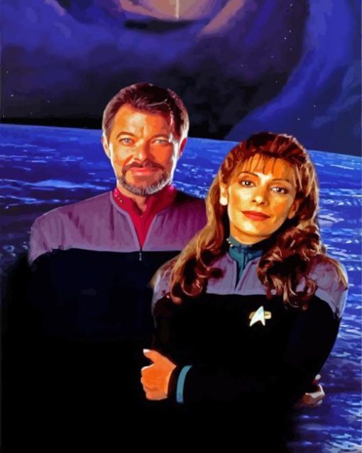 Riker And Deanna Troi Diamond Painting