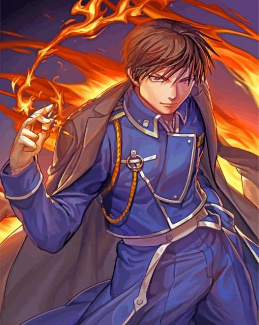 Roy Mustang Character Diamond Painting