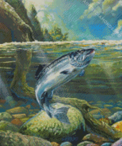 Salmon Fish Diamond Painting