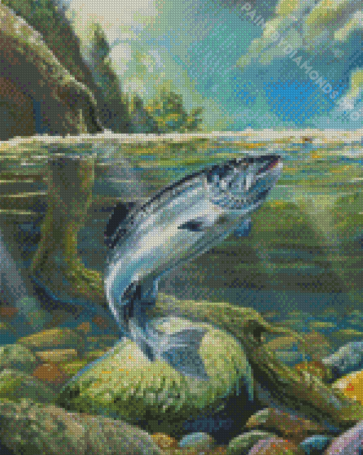 Salmon Fish Diamond Painting