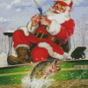 Santa Fishing Diamond Painting