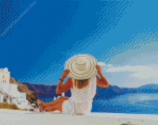 Santorini Vacation Diamond Painting