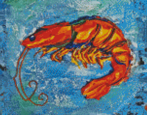 Shrimp Art Diamond Painting