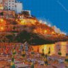 Sperlonga Beach At Night Diamond Painting