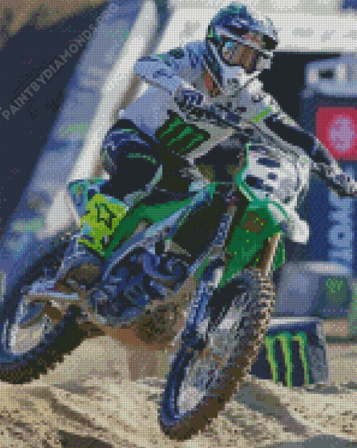 Supercross Eli Tomac Diamond Painting