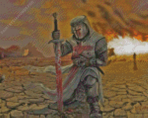 Templar Knight Art Diamond Painting