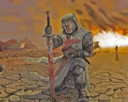 Templar Knight Art Diamond Painting