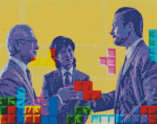 Tetris Characters Art Diamond Painting