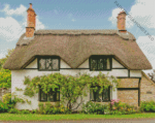 The Cotswold Cottage Thatch Diamond Painting