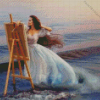 The Painter Woman Diamond Painting