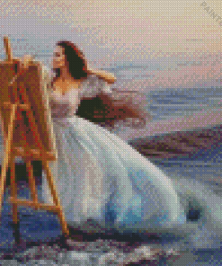 The Painter Woman Diamond Painting